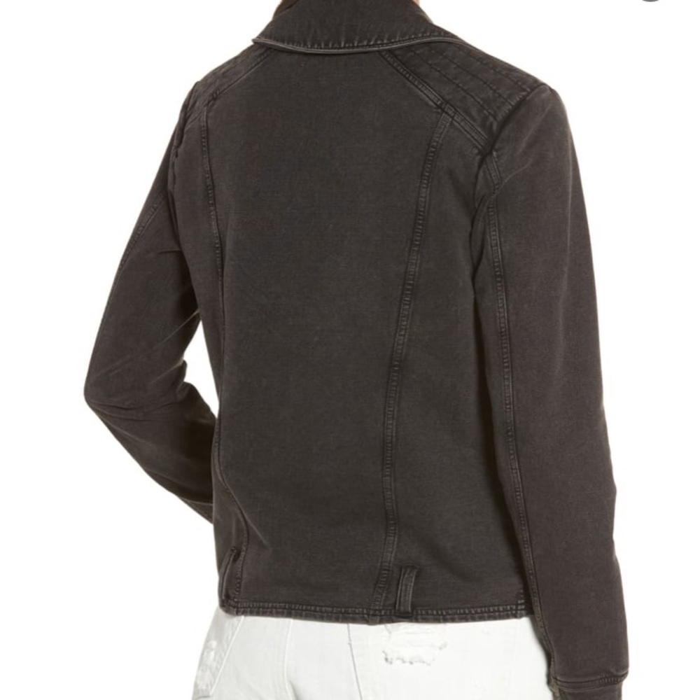 ❤️SOLD❤️Nordstrom BP Grey Wash Moto Jacket - Picture 2 of 8